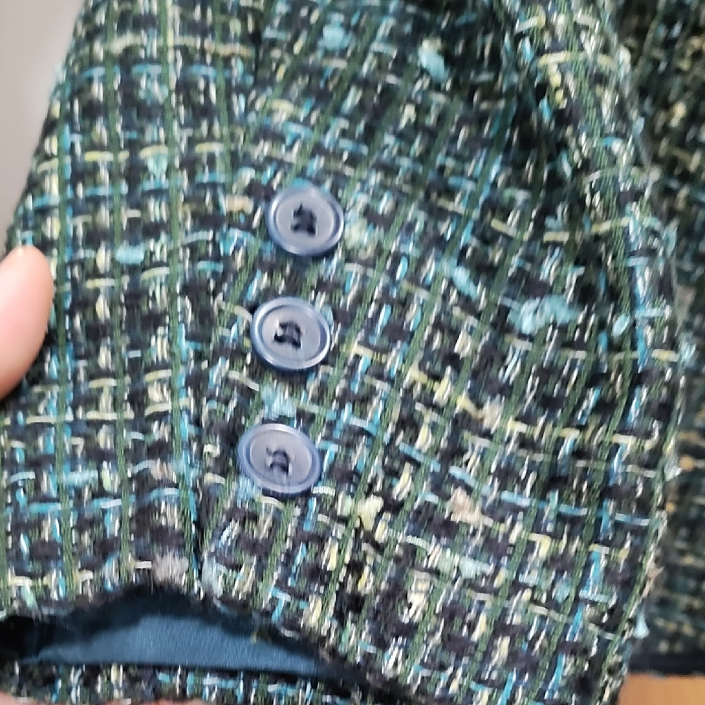 Notations Multicolor Tweed Jacket - image 4
